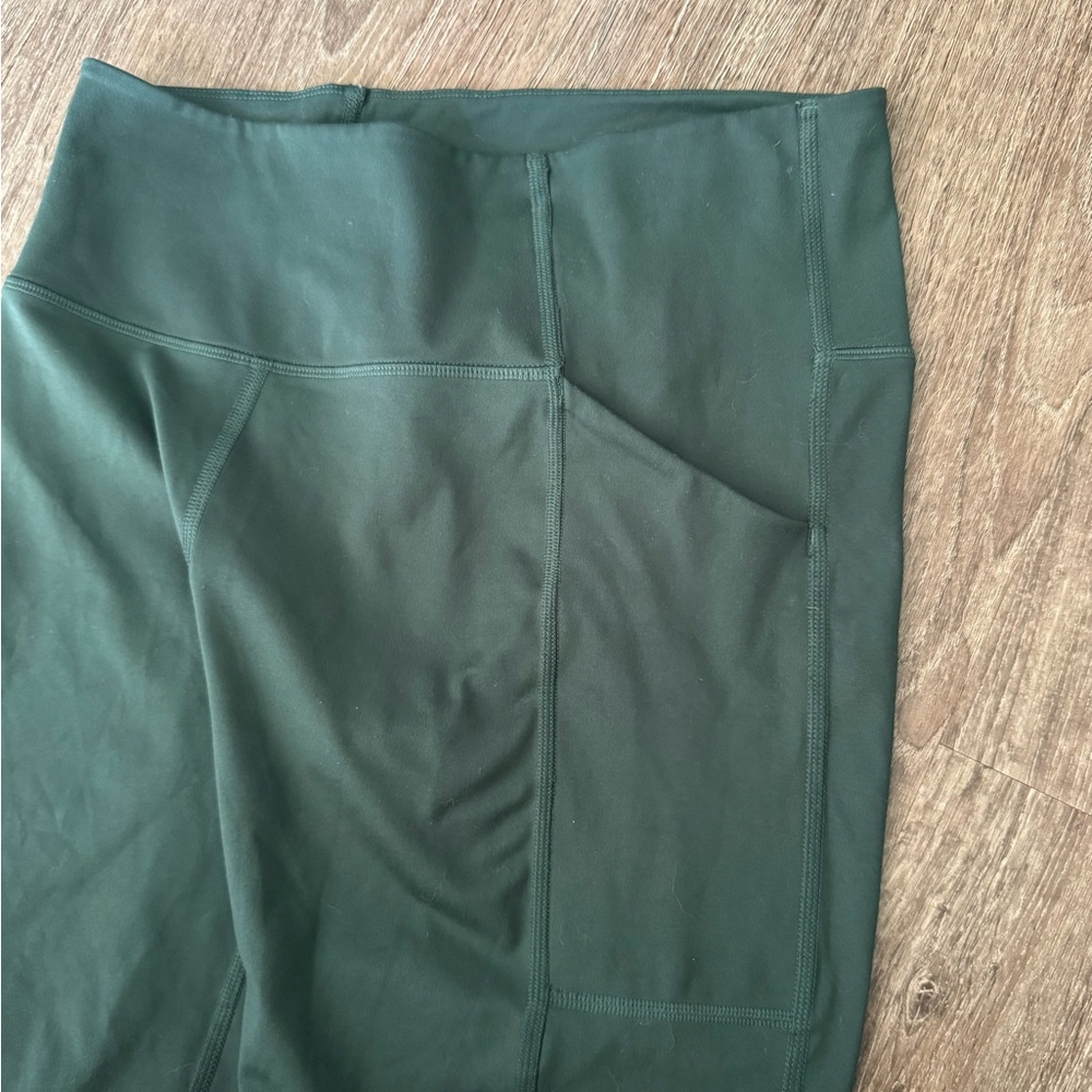 girlfriend collective High-Waist Bike Shorts in Forest Green - Picture 6 of 6